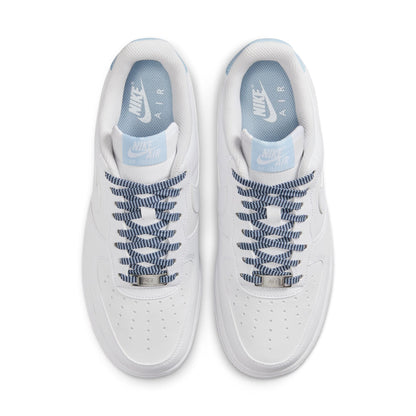Nike Womens Air Force 1 '07 White/Light Armory Blue Denim Exchange