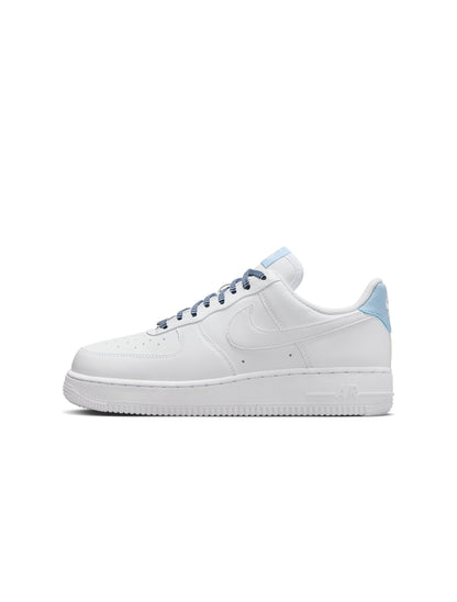Nike Womens Air Force 1 '07 White/Light Armory Blue Denim Exchange