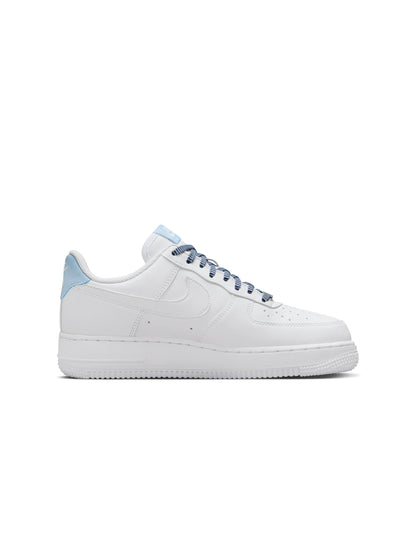 Nike Womens Air Force 1 '07 White/Light Armory Blue Denim Exchange