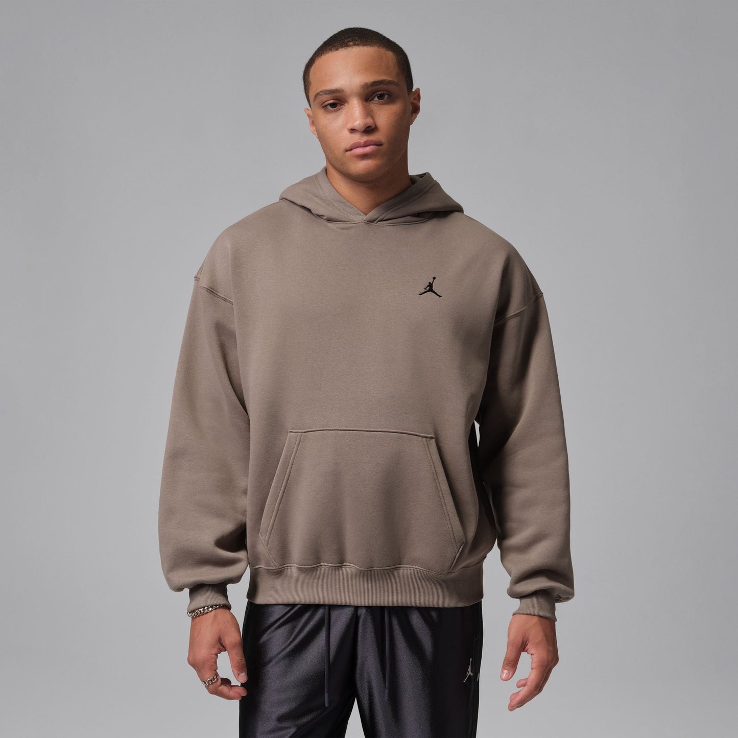 Air Jordan Mens Brooklyn Fleece Pullover Hoodie - Olive Grey Denim Exchange