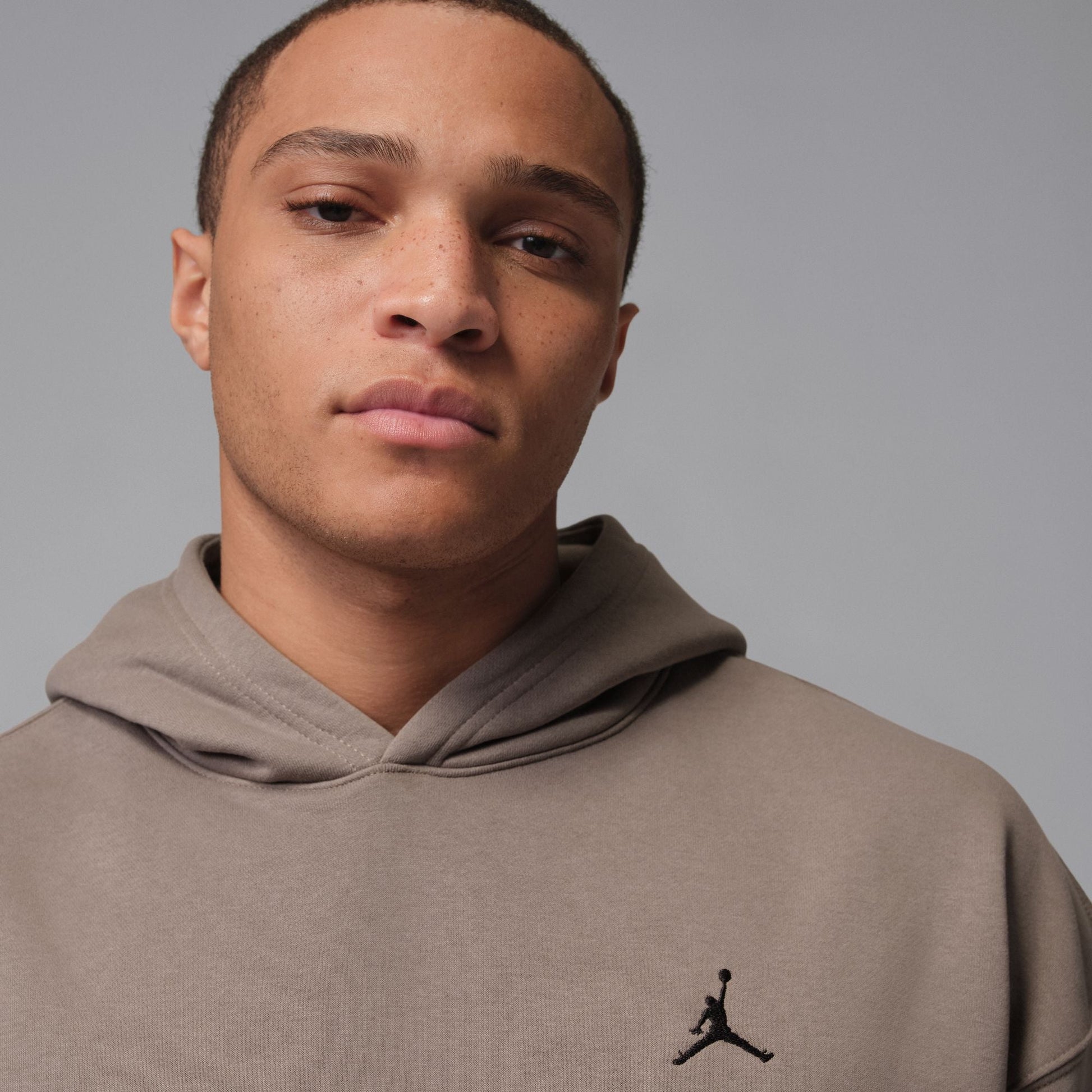 Air Jordan Mens Brooklyn Fleece Pullover Hoodie - Olive Grey Denim Exchange