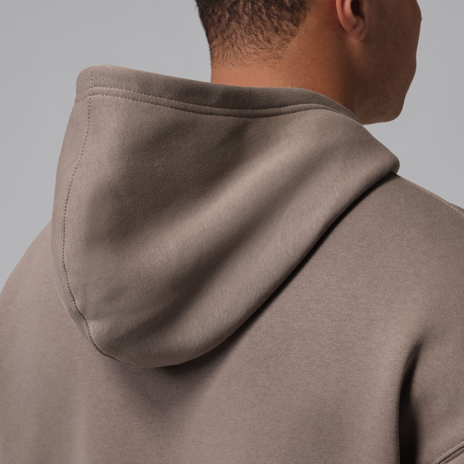 Air Jordan Mens Brooklyn Fleece Pullover Hoodie - Olive Grey Denim Exchange
