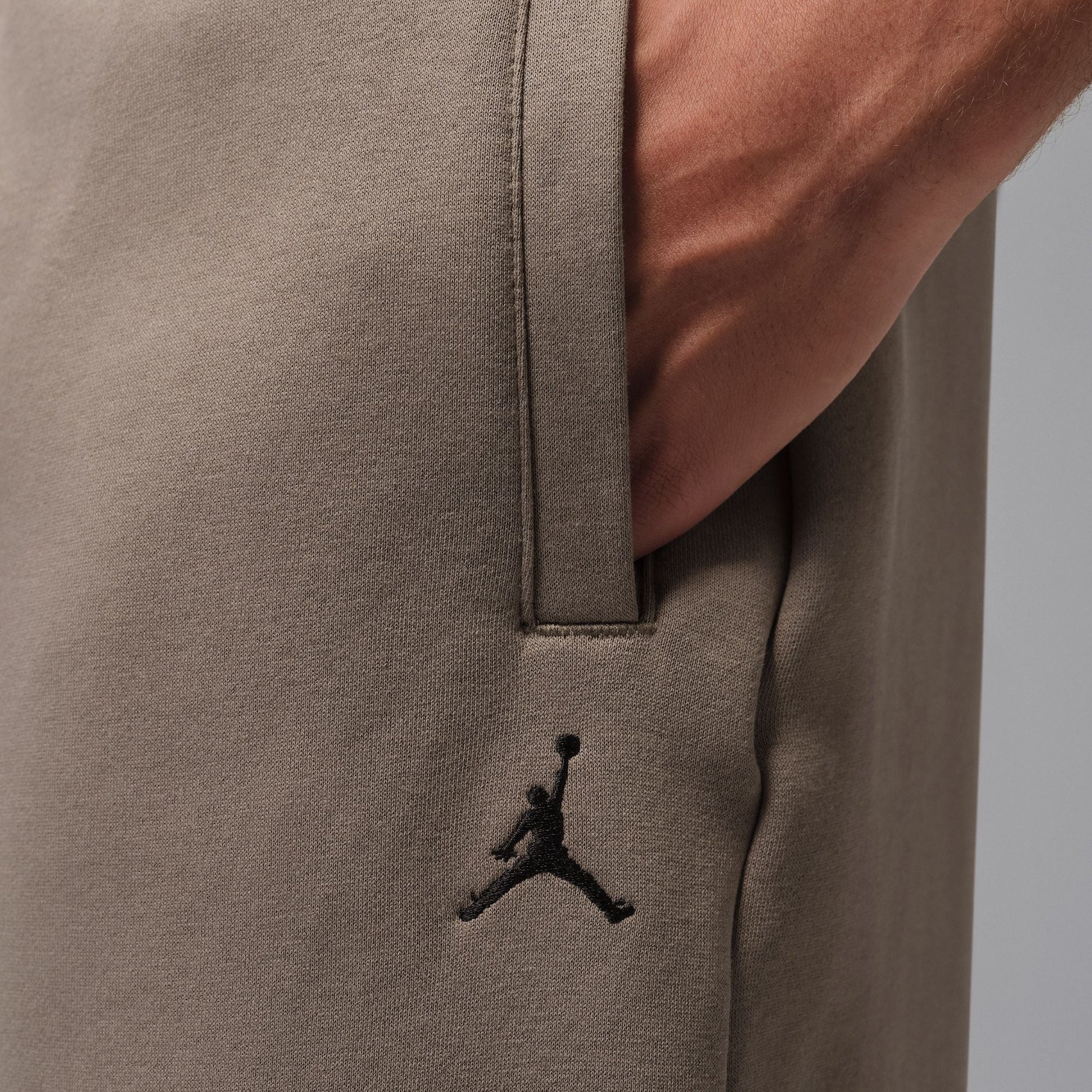 Air Jordan Mens Oversized Open Hem Sweatpants - Olive Grey Denim Exchange