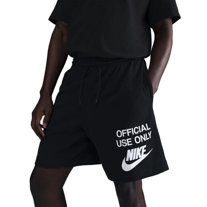 Nike Mens Club Knit Shorts - Black/White Denim Exchange