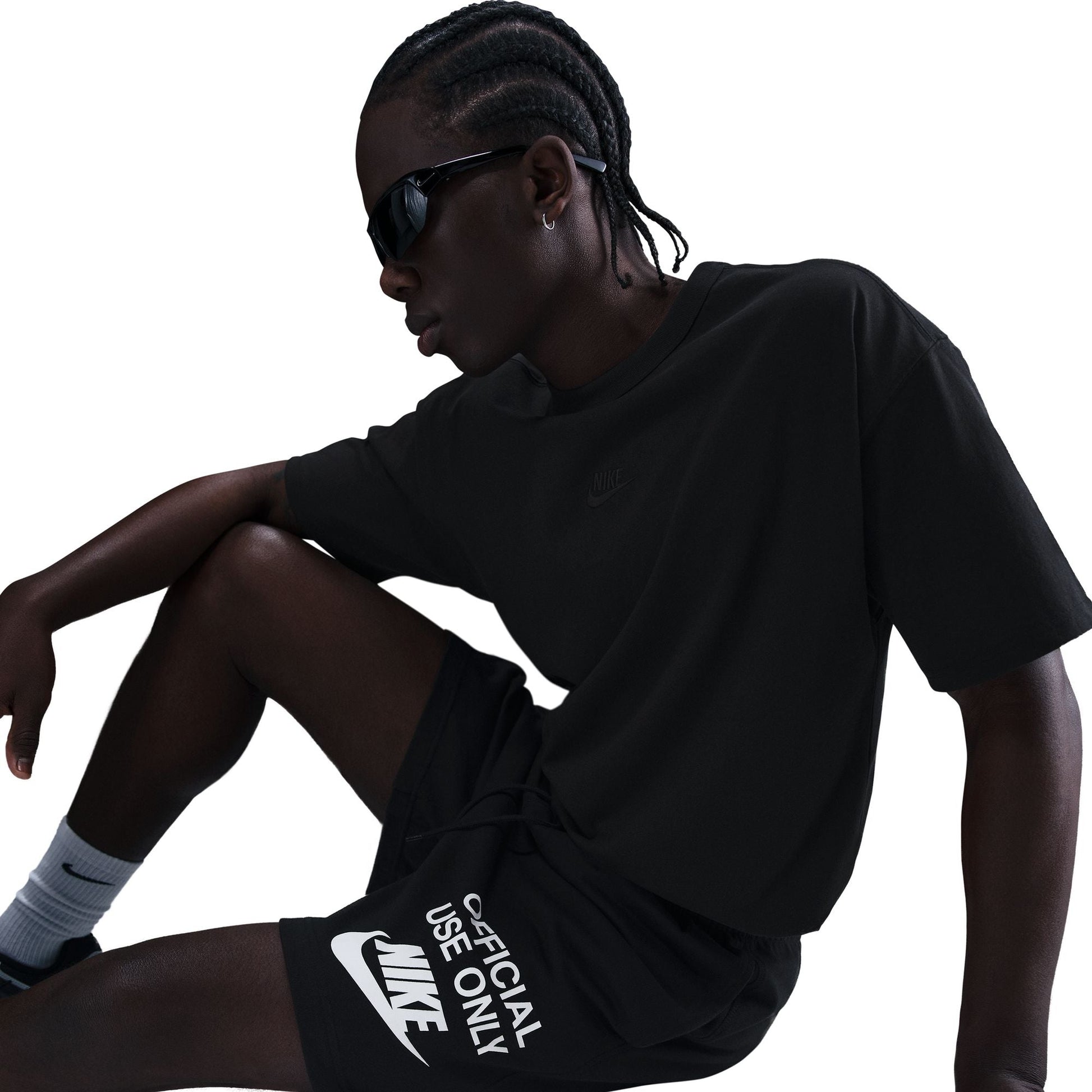 Nike Mens Club Knit Shorts - Black/White Denim Exchange