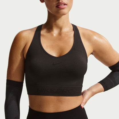 Nike Womens Pro Seamless Cropped Tank Top - Black Denim Exchange