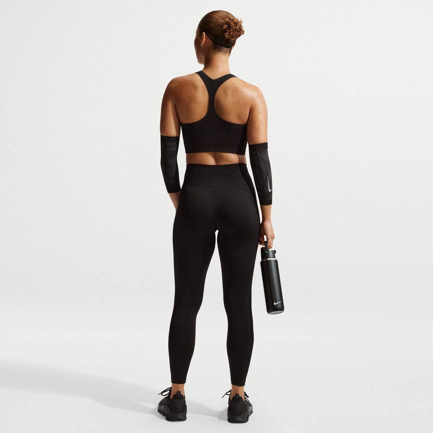 Nike Womens Pro Seamless Cropped Tank Top - Black Denim Exchange