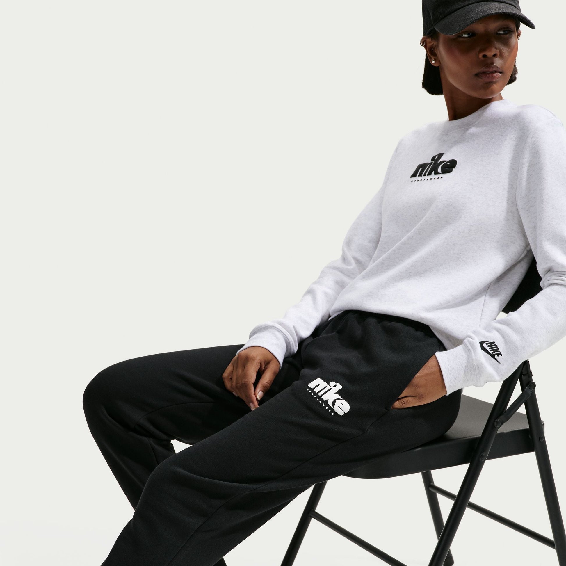 Nike Womens Mid-Rise Pants - Black Denim Exchange