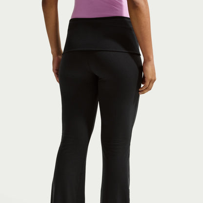 Nike Womens Chill Knit Tight Ribbed Pants - Black Denim Exchange