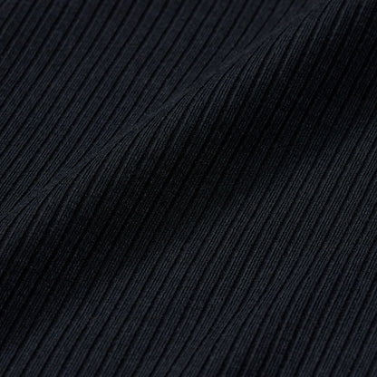 Nike Womens Sportswear Chill Knit Ribbed Top - Black Denim Exchange