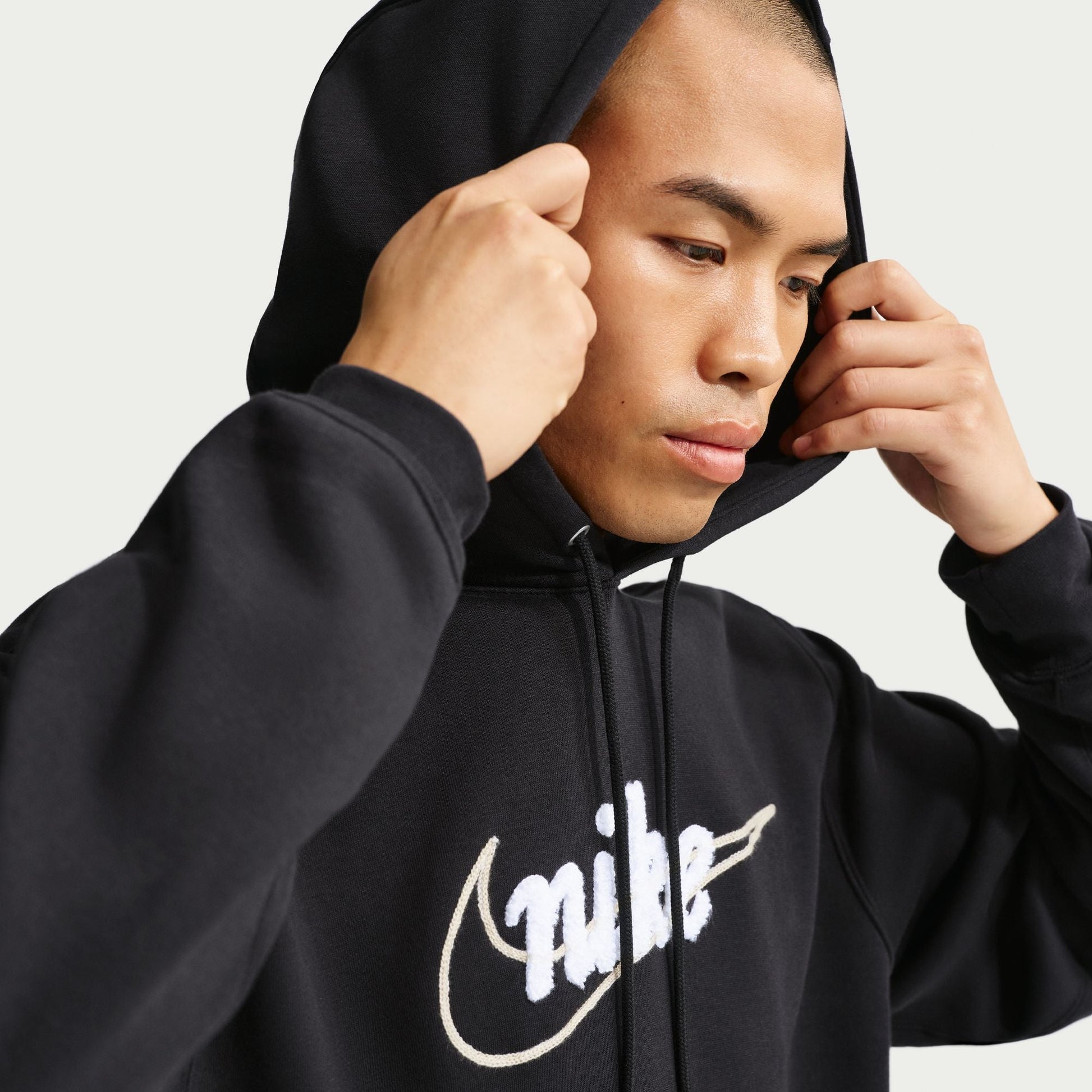 Nike Mens Fleece Hoodie - Black Denim Exchange