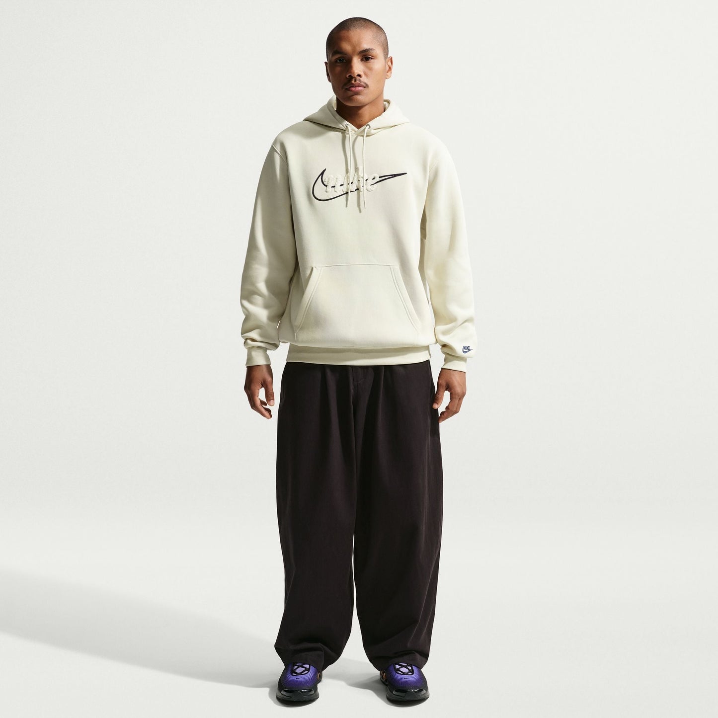 Nike Mens Fleece Hoodie - Light Khaki Denim Exchange