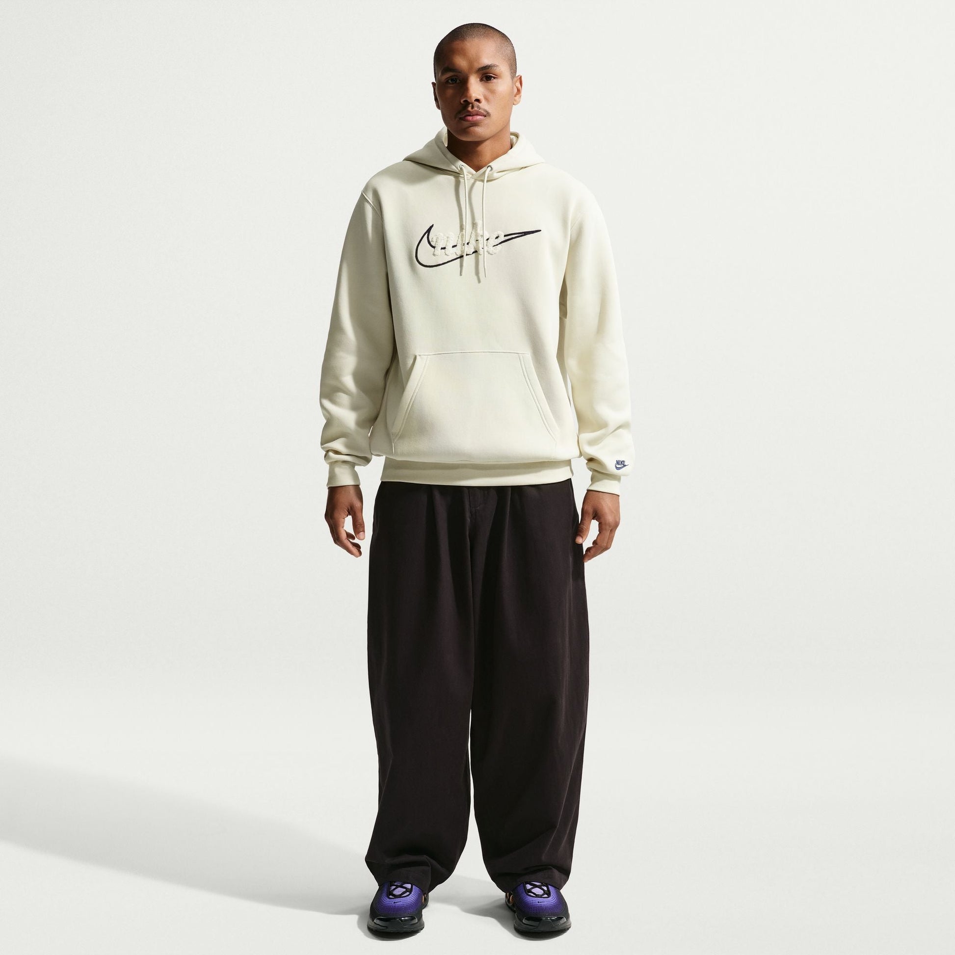 Nike Mens Fleece Hoodie - Light Khaki Denim Exchange