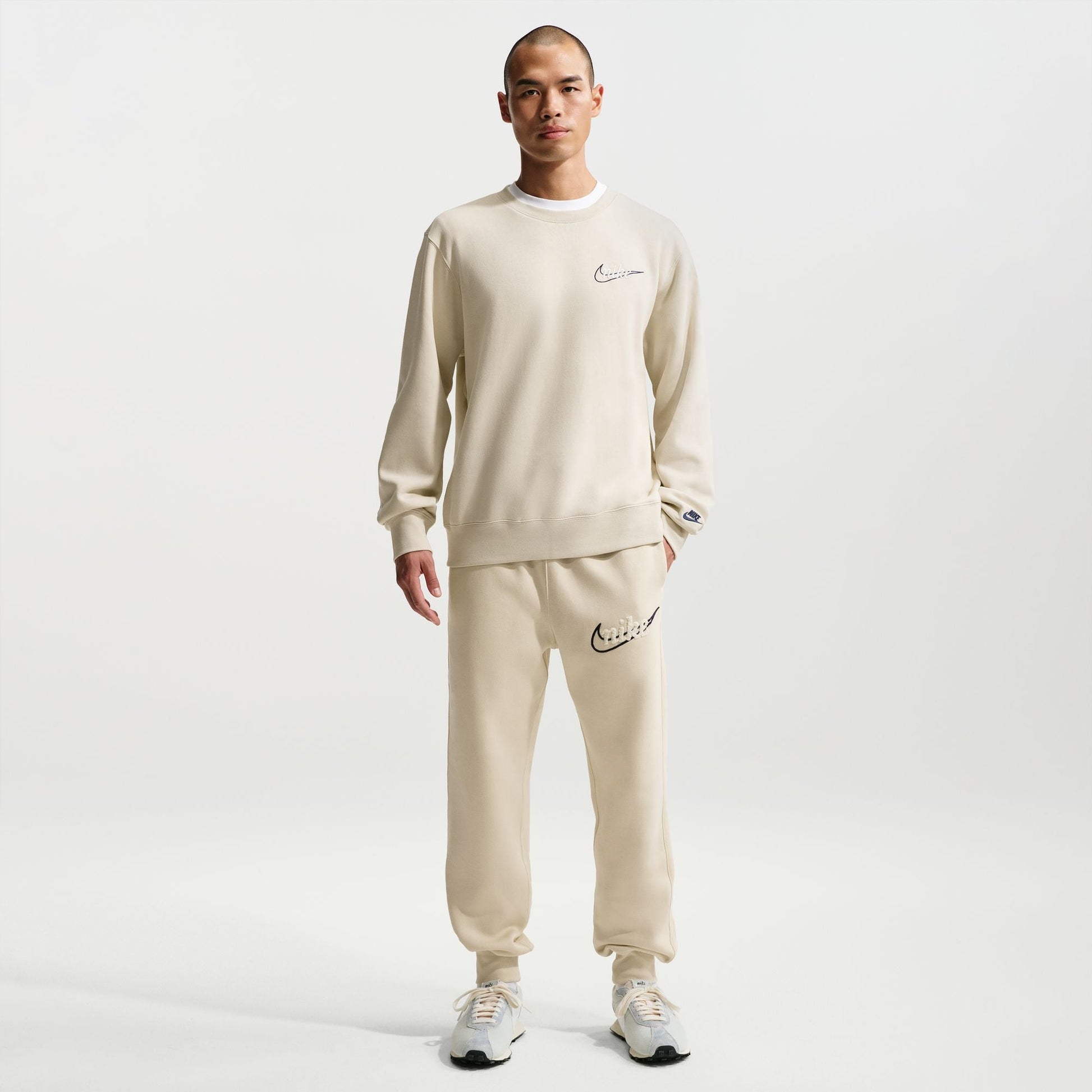 Nike Mens Fleece Joggers - Light Khaki Denim Exchange