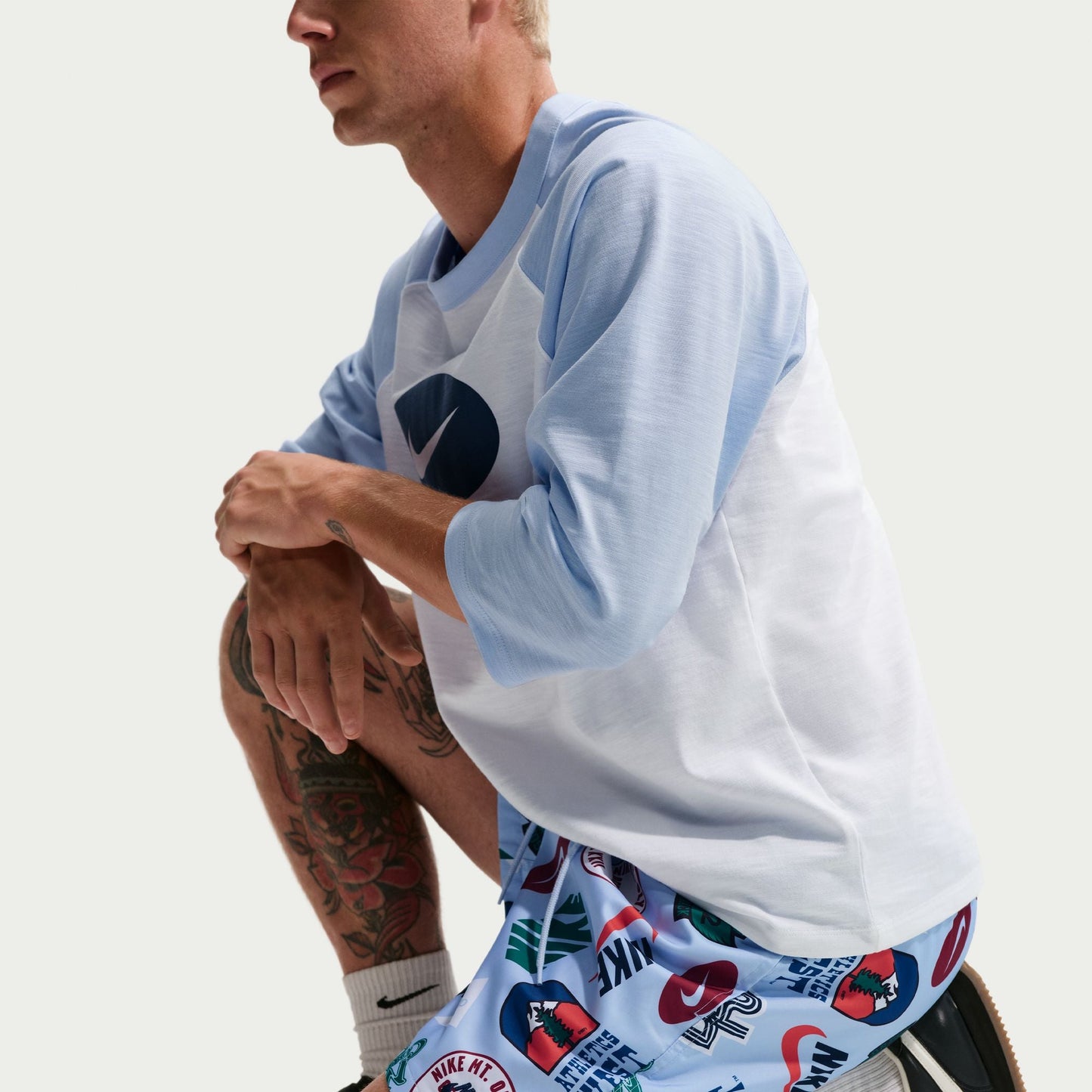 Nike Mens Sportwear Club Woven Flow Shorts - Hydrogen Blue Denim Exchange