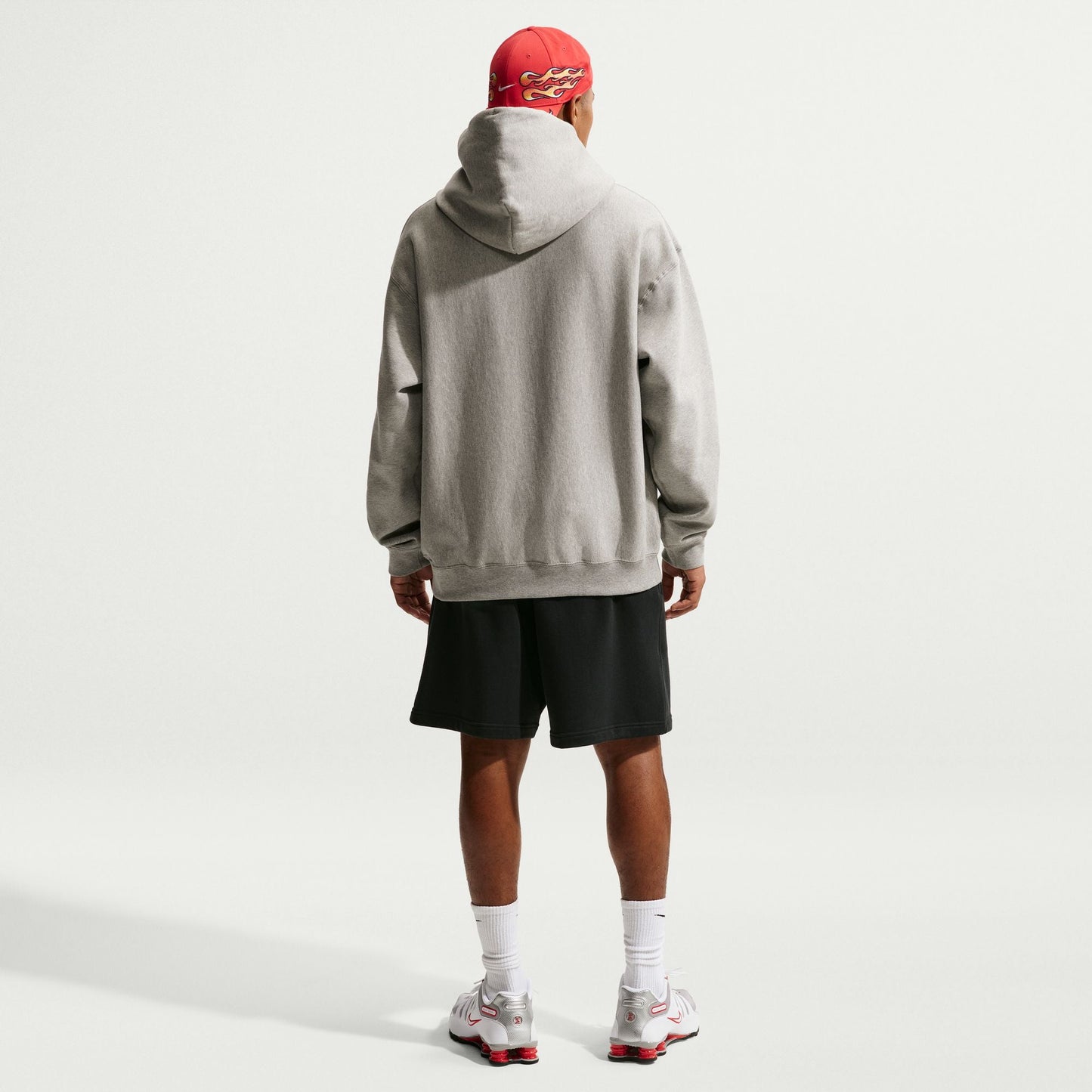 Nike Mens Solo Swoosh Hoodie - Grey/White Denim Exchange