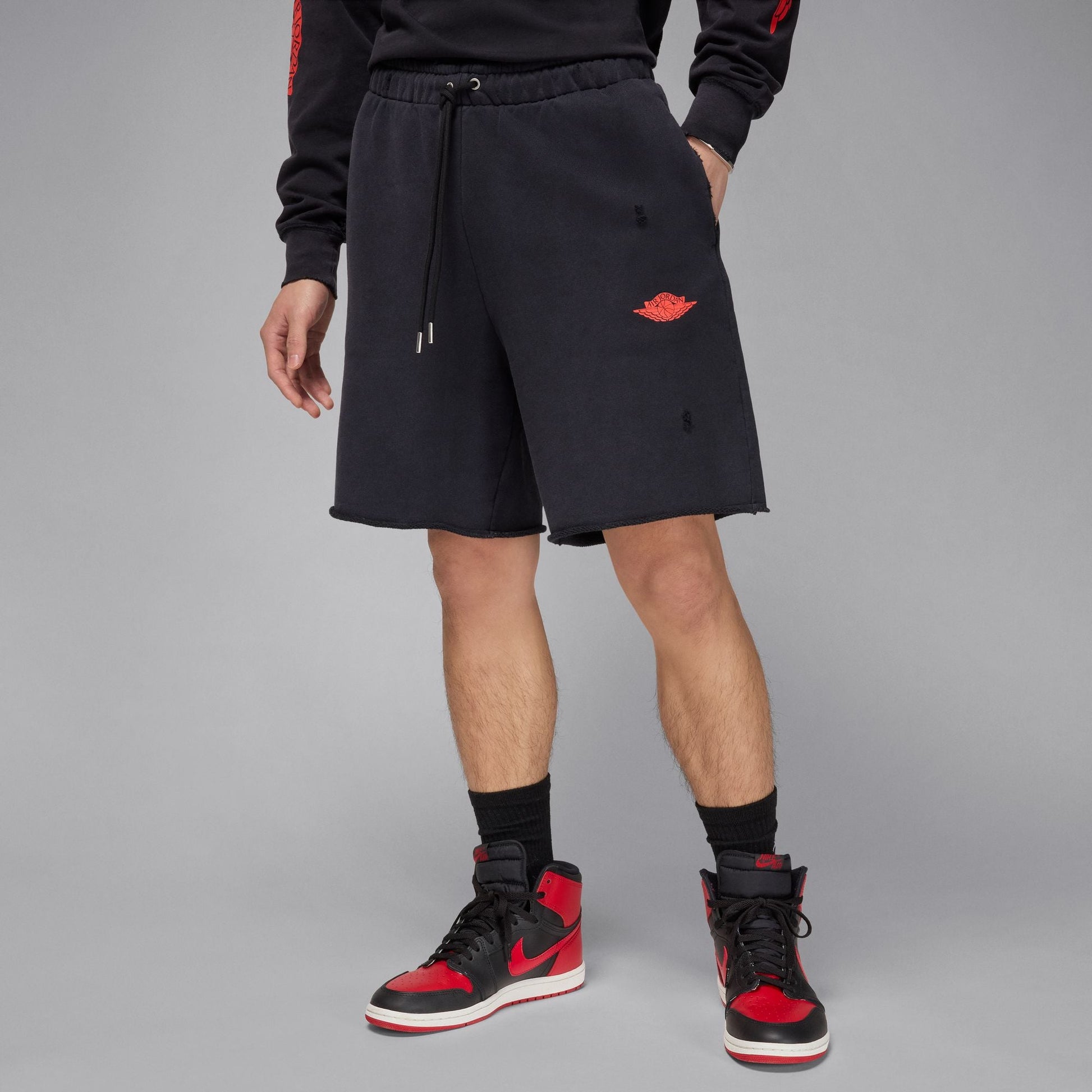 Air Jordan Mens Rare Air Shorts- Black Denim Exchange