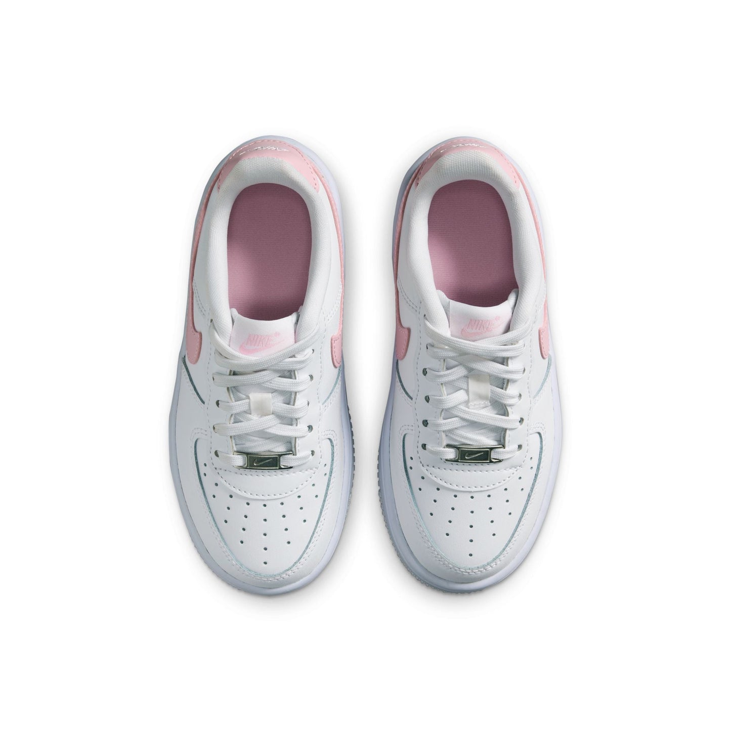 Nike (PS) Force 1 Low - White/Soft Pink Denim Exchange