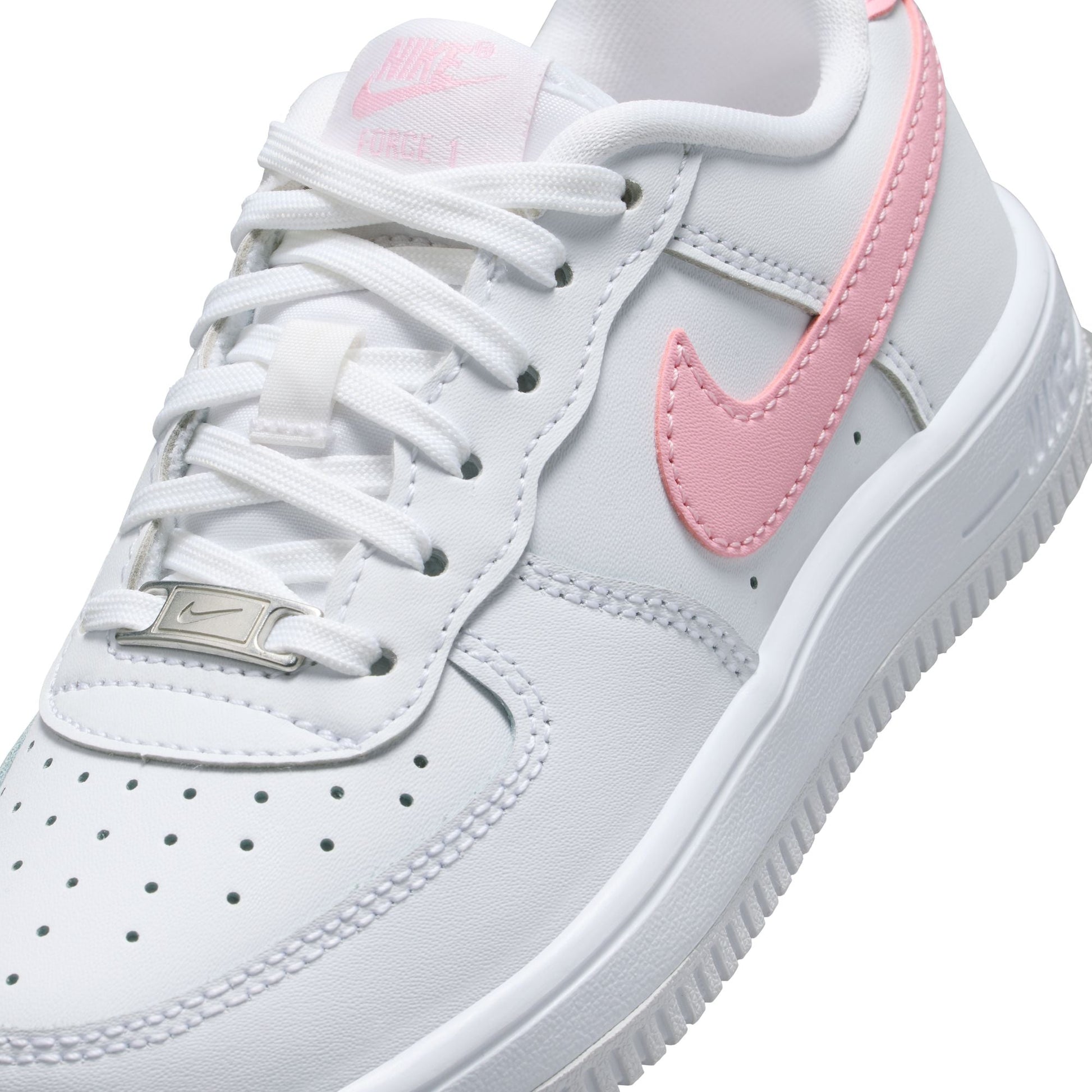 Nike (PS) Force 1 Low - White/Soft Pink Denim Exchange