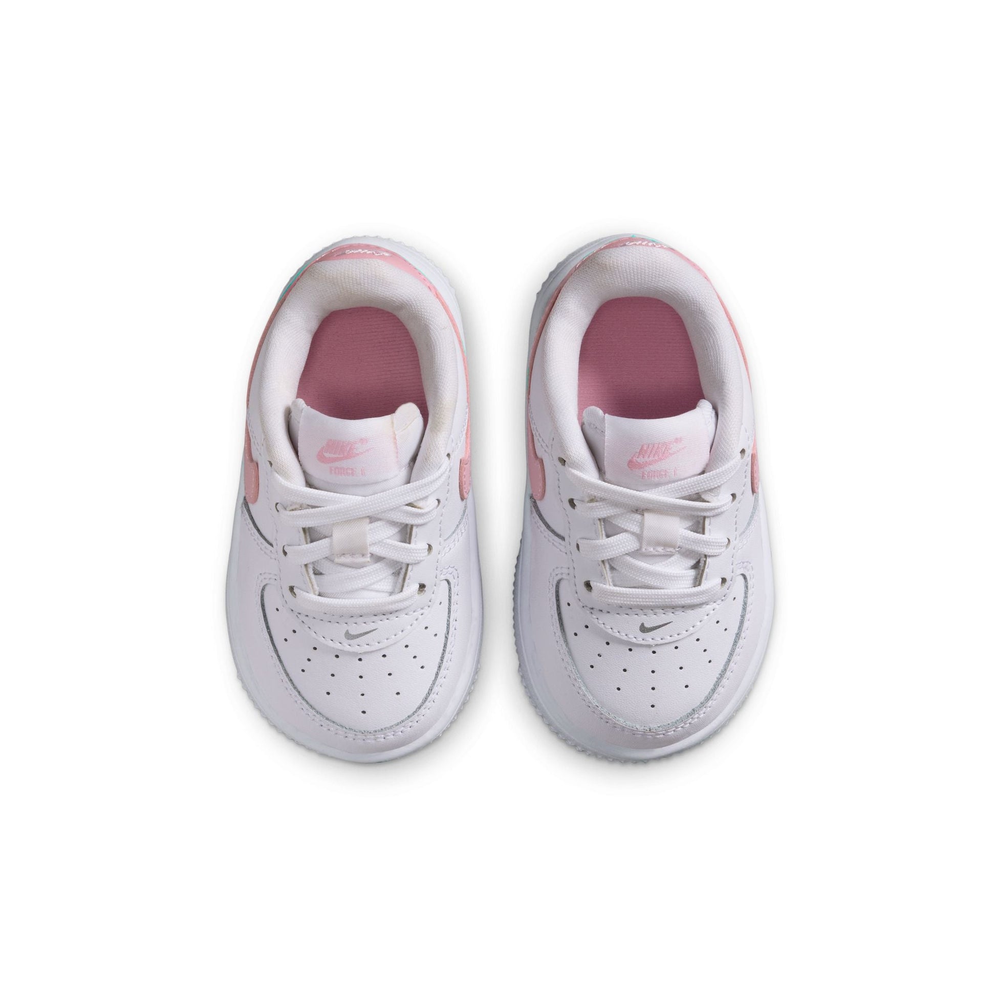Nike (TD) Force 1 Low - White/Soft Pink Denim Exchange