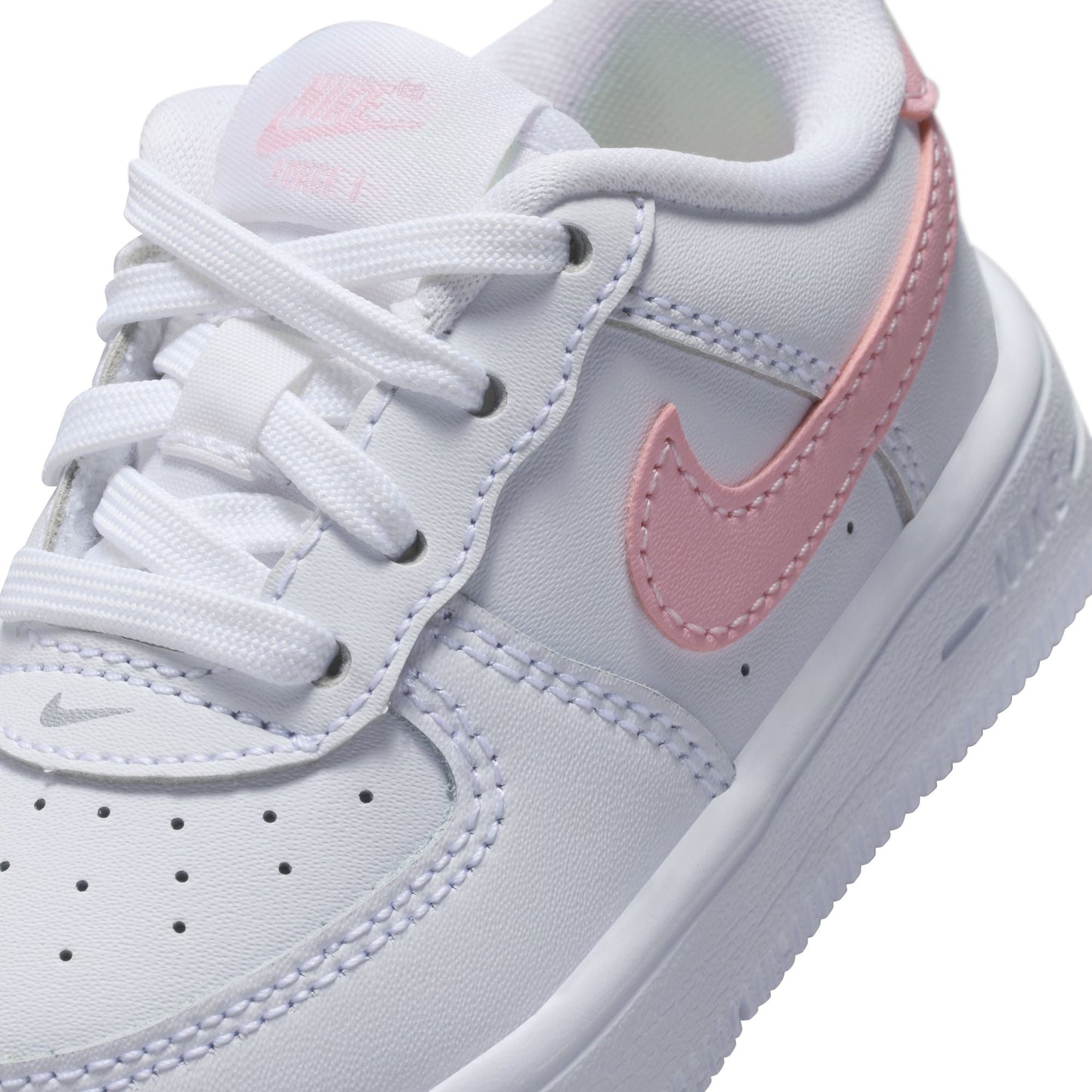 Nike (TD) Force 1 Low - White/Soft Pink Denim Exchange