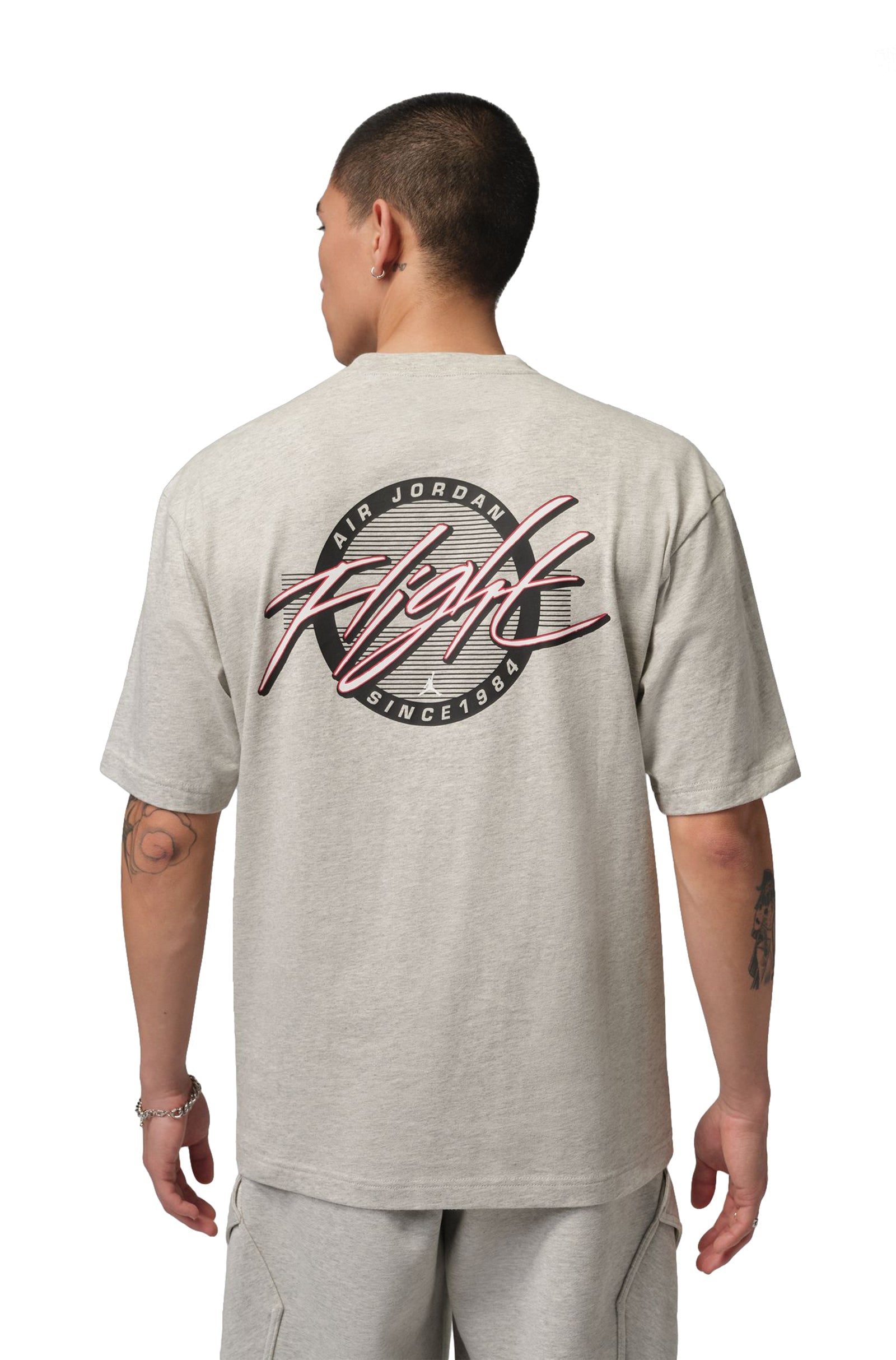 Air Jordan Mens Flight Tee - Grey Heather Denim Exchange
