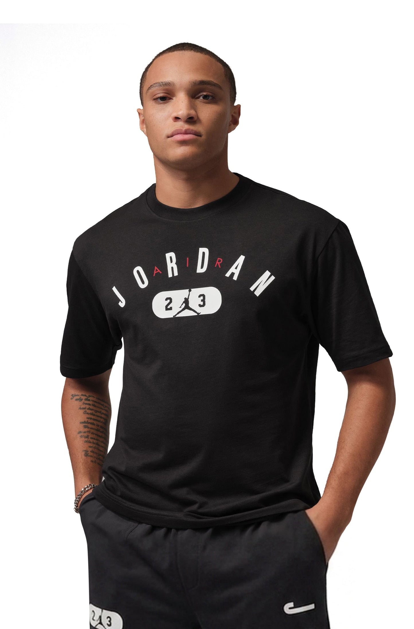 Air Jordan Mens Jordan Tee - Black/White Denim Exchange