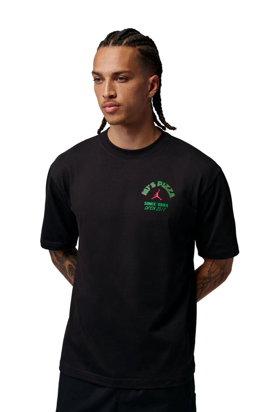 Air Jordan Mens Pizza Graphic Tee - Black Denim Exchange