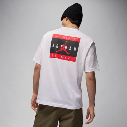 Air Jordan Mens Brand Tee - White Denim Exchange