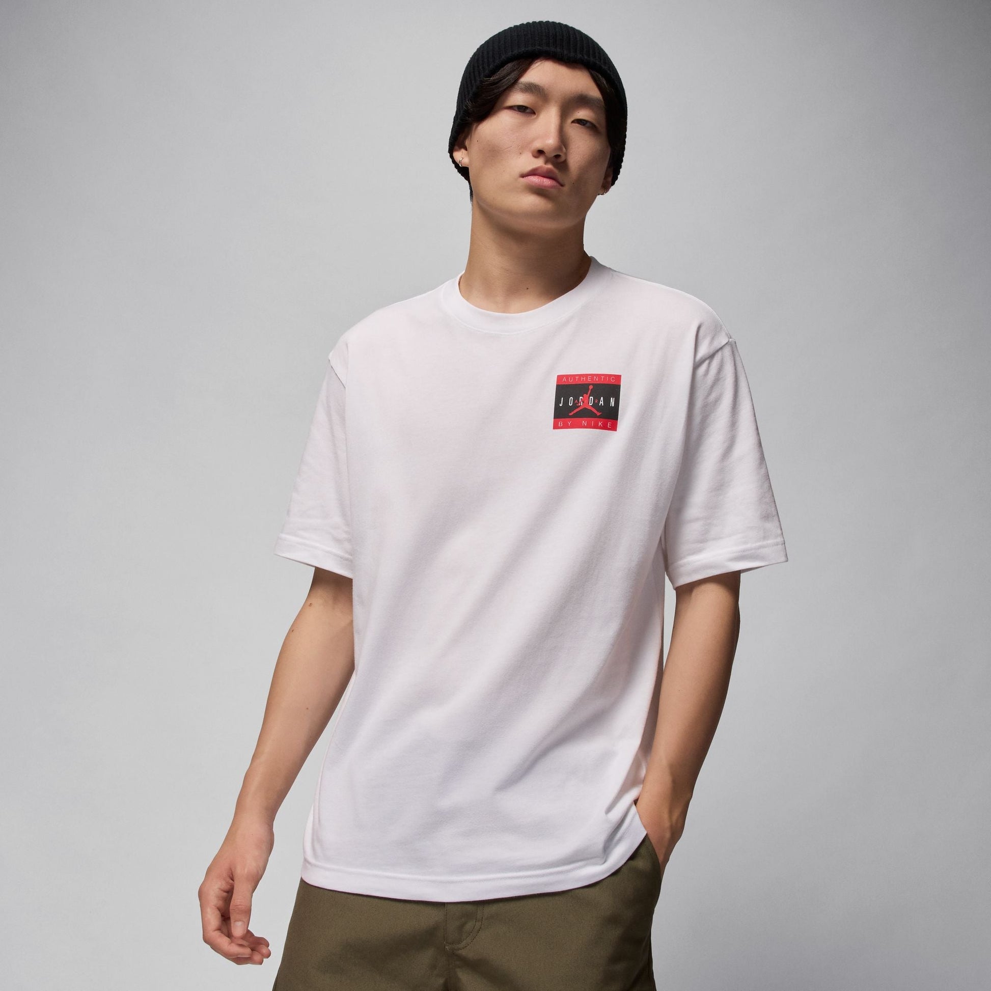 Air Jordan Mens Brand Tee - White Denim Exchange