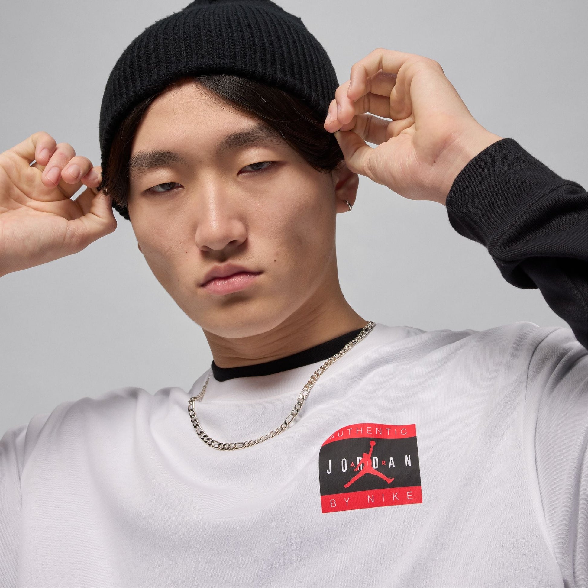Air Jordan Mens Brand Tee - White Denim Exchange