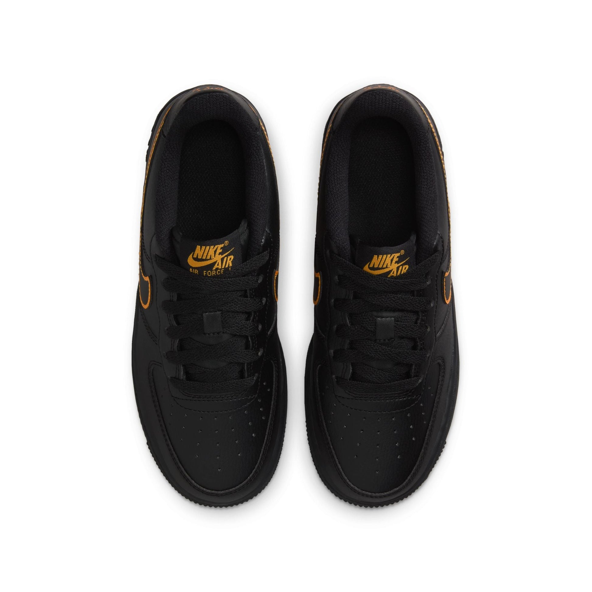 Nike Big Kids Air Force 1 - Black/Sundial Denim Exchange