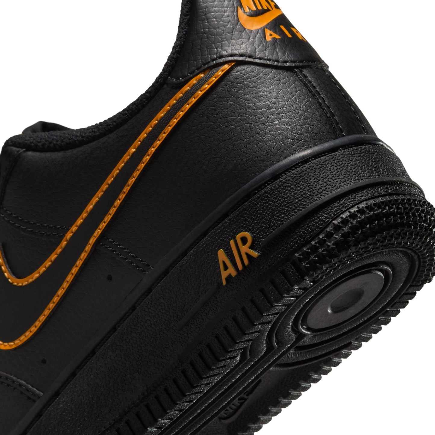 Nike Big Kids Air Force 1 - Black/Sundial Denim Exchange