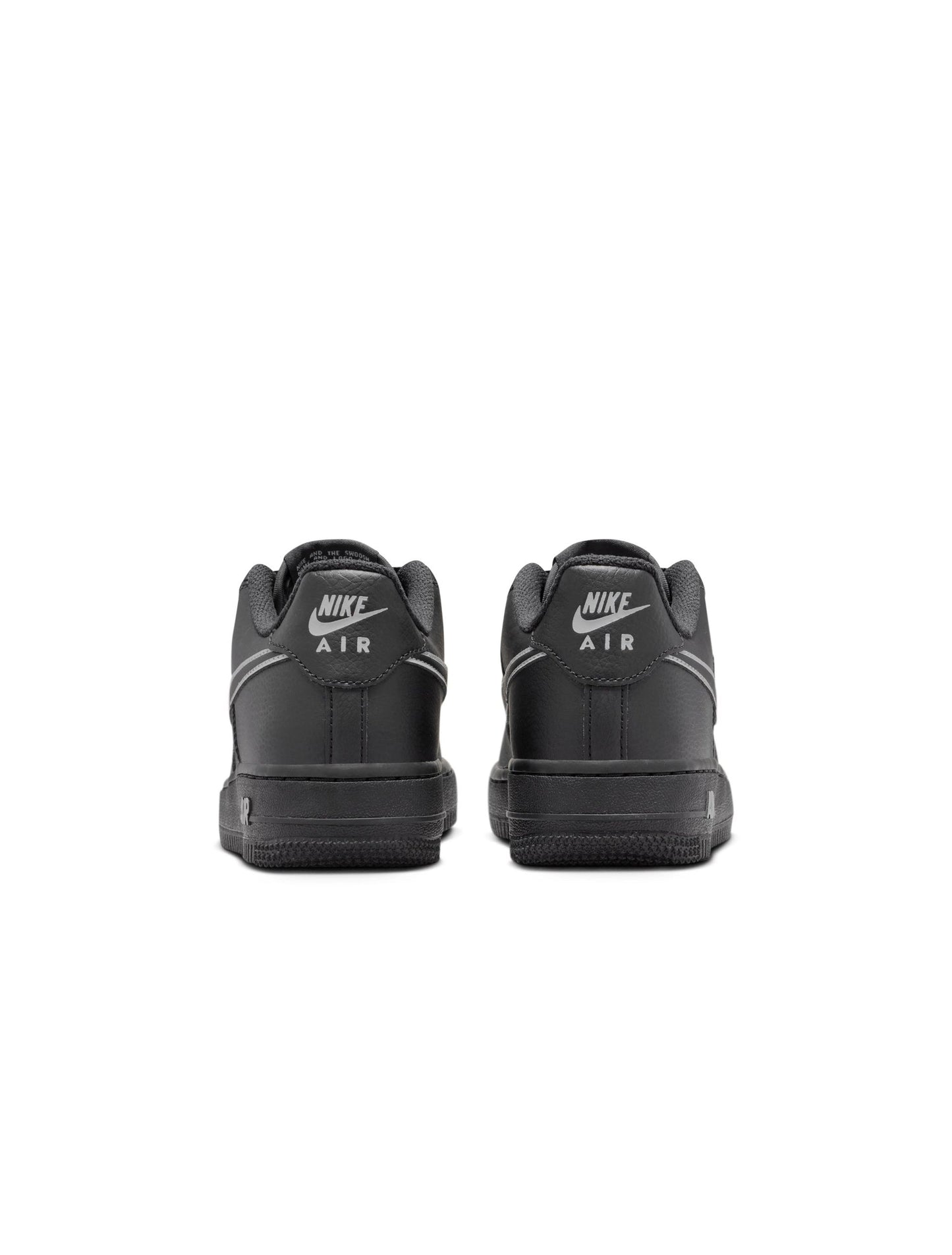 Nike Big Kids Air Force 1 - Black/Light Smoke Grey Denim Exchange