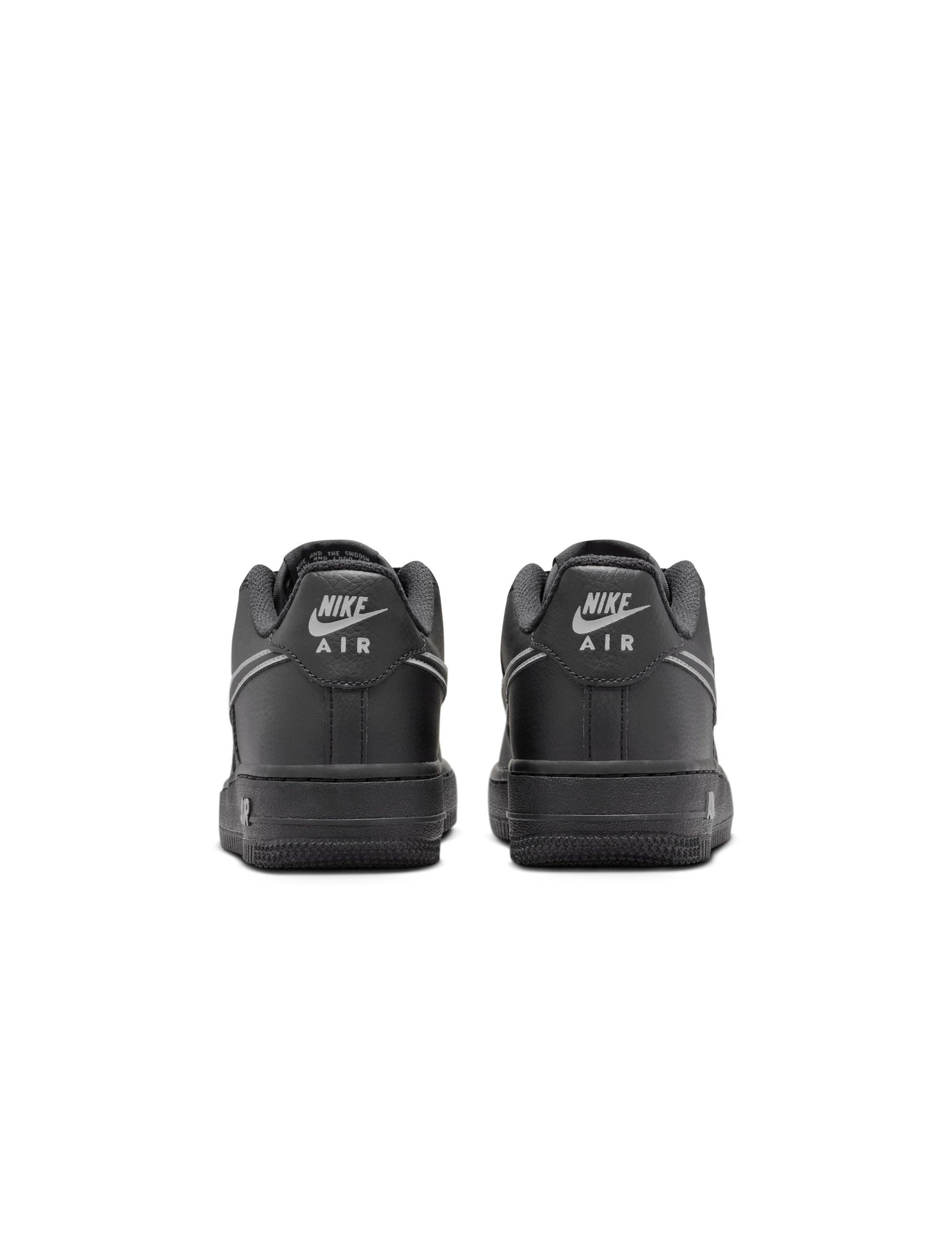 Nike Big Kids Air Force 1 - Black/Light Smoke Grey Denim Exchange
