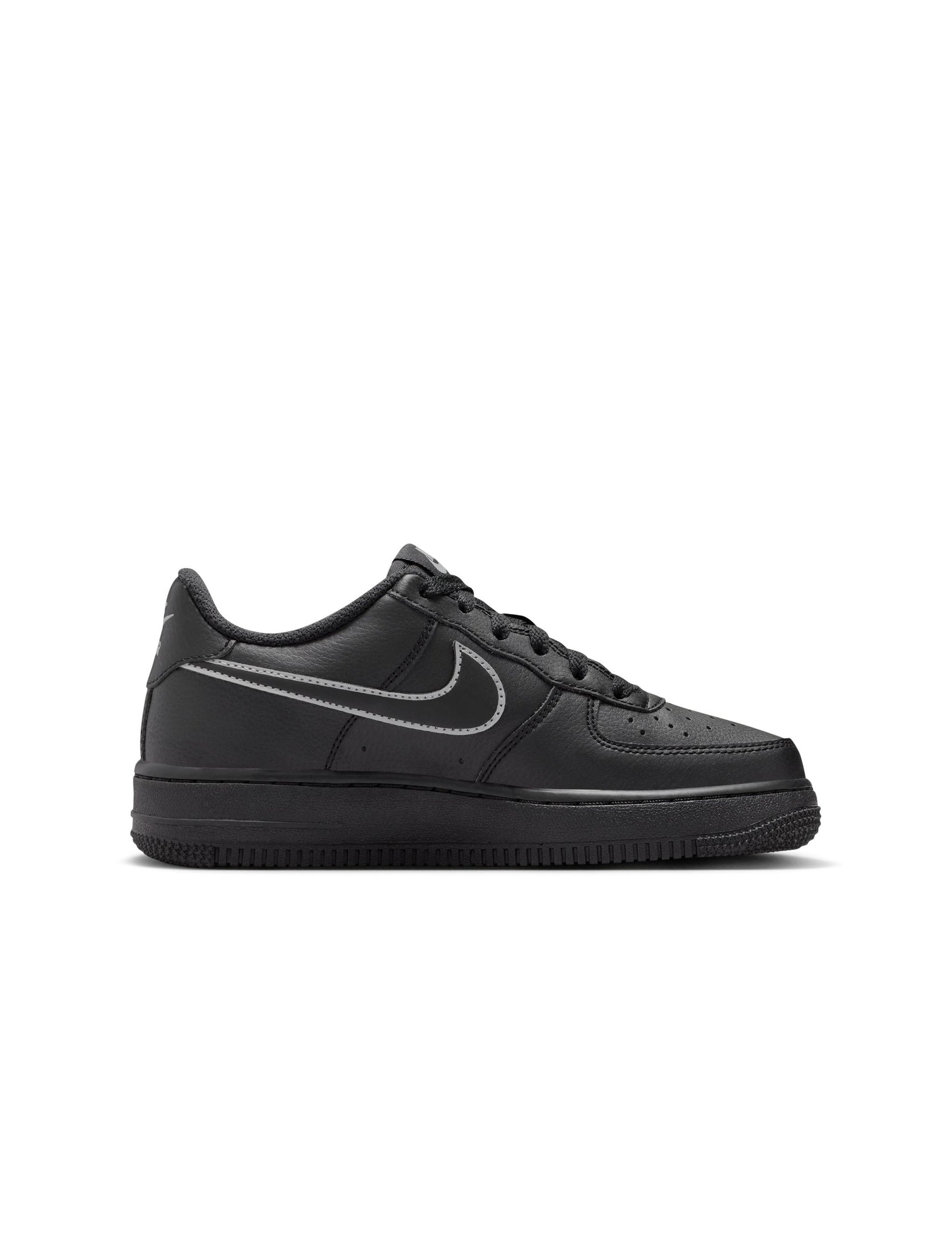 Nike Big Kids Air Force 1 - Black/Light Smoke Grey Denim Exchange