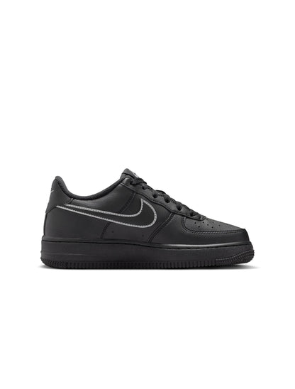 Nike Big Kids Air Force 1 - Black/Light Smoke Grey Denim Exchange