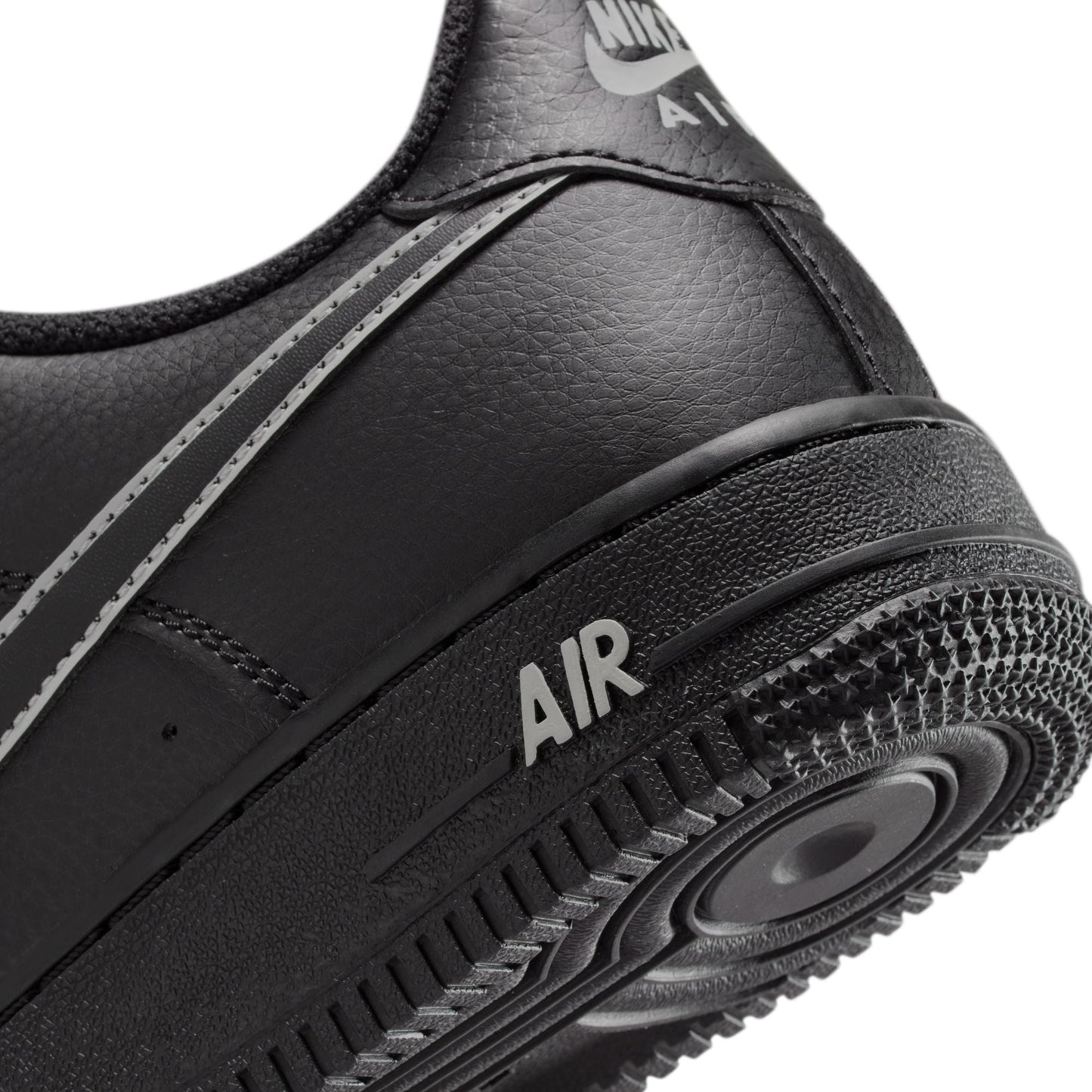Nike Big Kids Air Force 1 - Black/Light Smoke Grey Denim Exchange