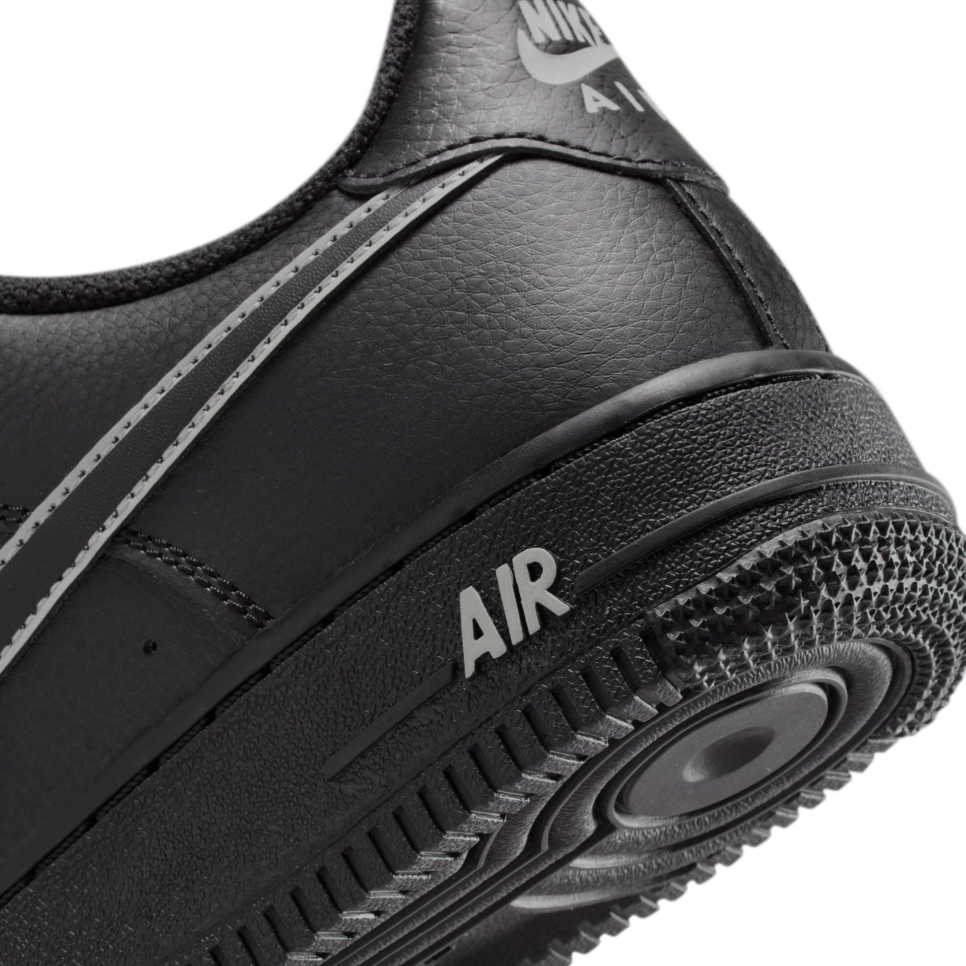 Nike Big Kids Air Force 1 - Black/Light Smoke Grey Denim Exchange