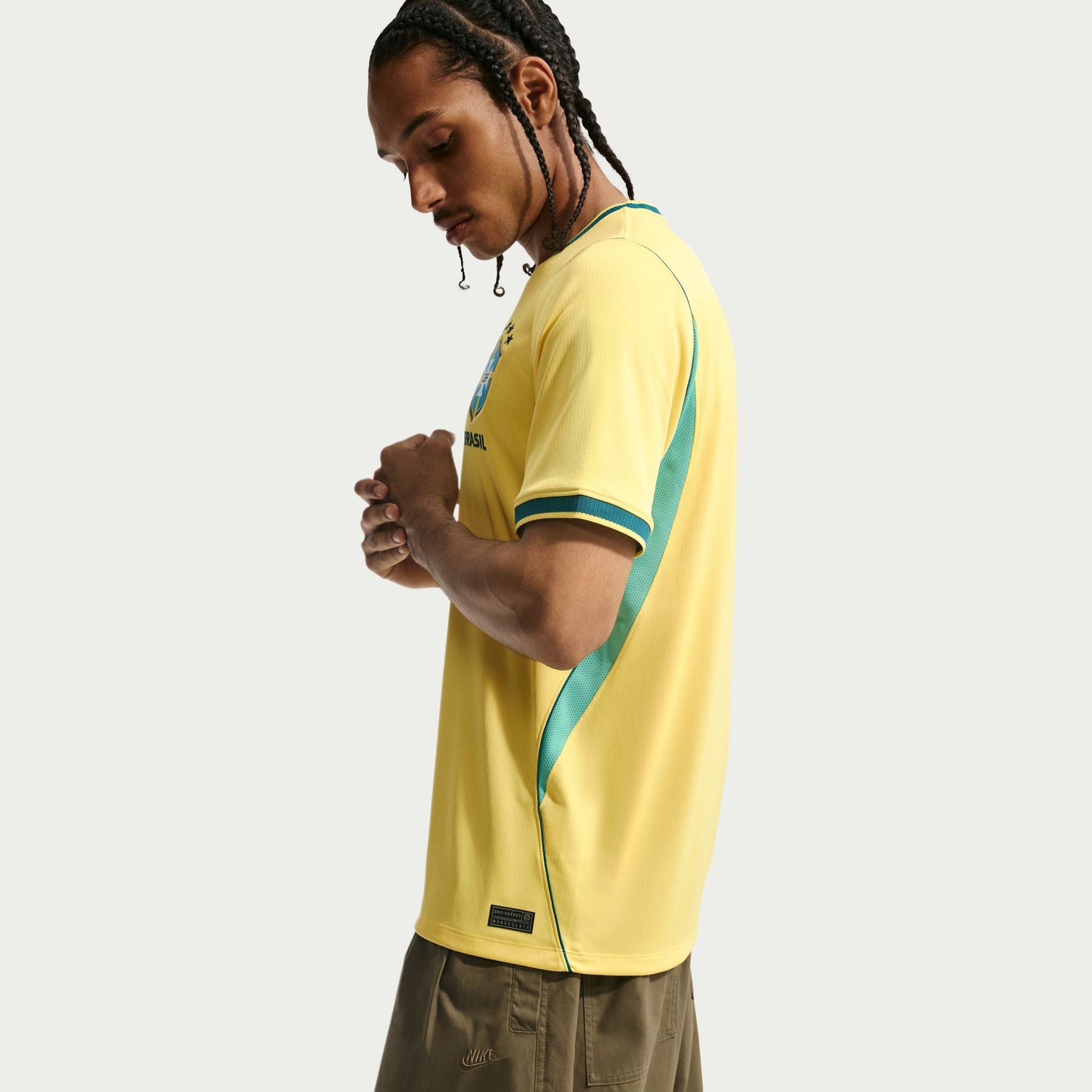 Nike Mens Brazil 2026 Home Jersey - Yellow Denim Exchange