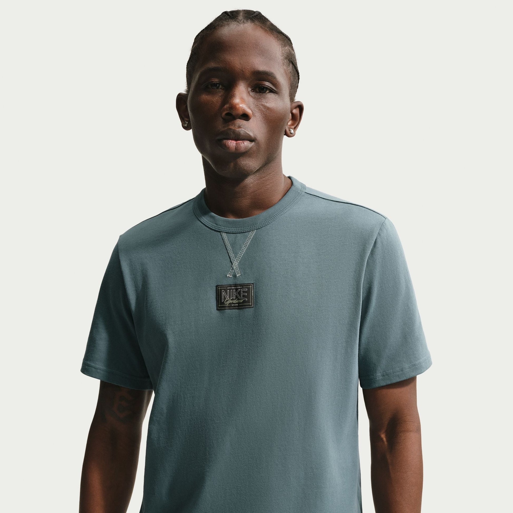 Nike Mens Sportswear Premium Essentials Tee - Mineral State Denim Exchange