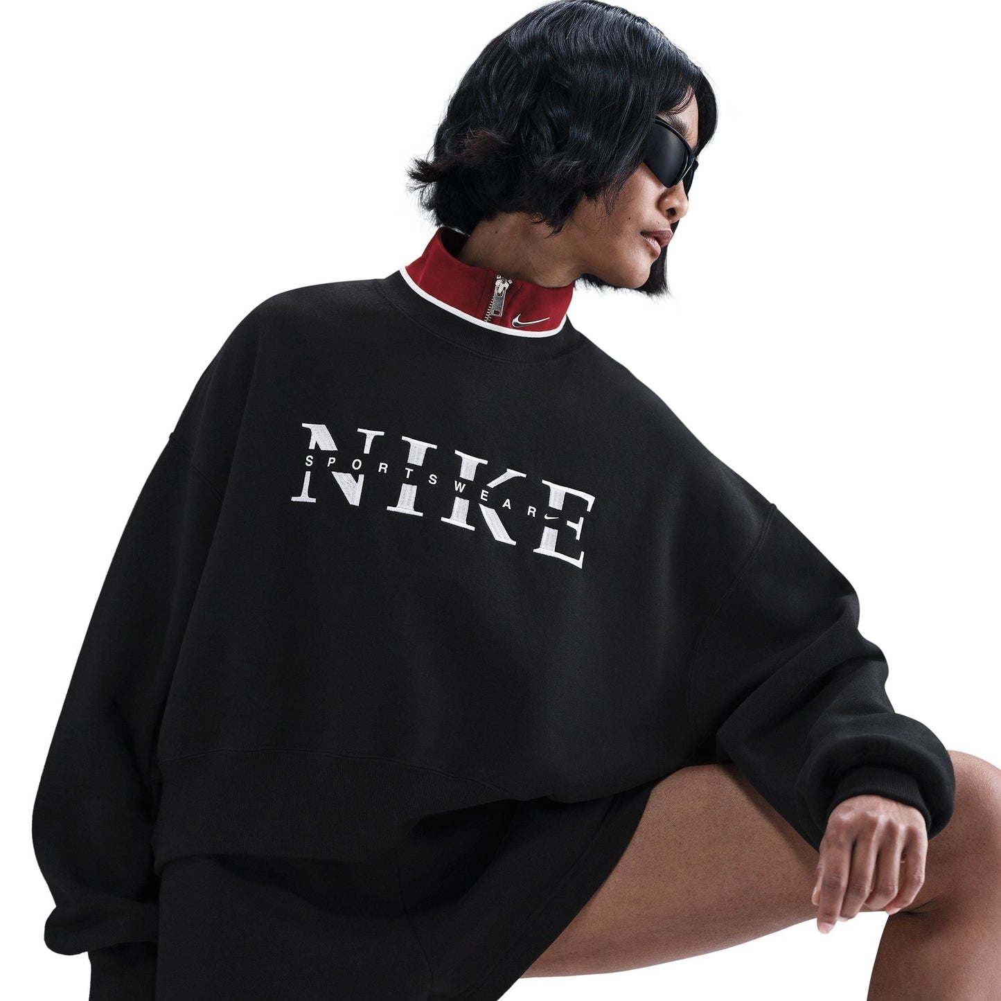 Nike Womens Sportswear Phoenix Fleece - Black Denim Exchange