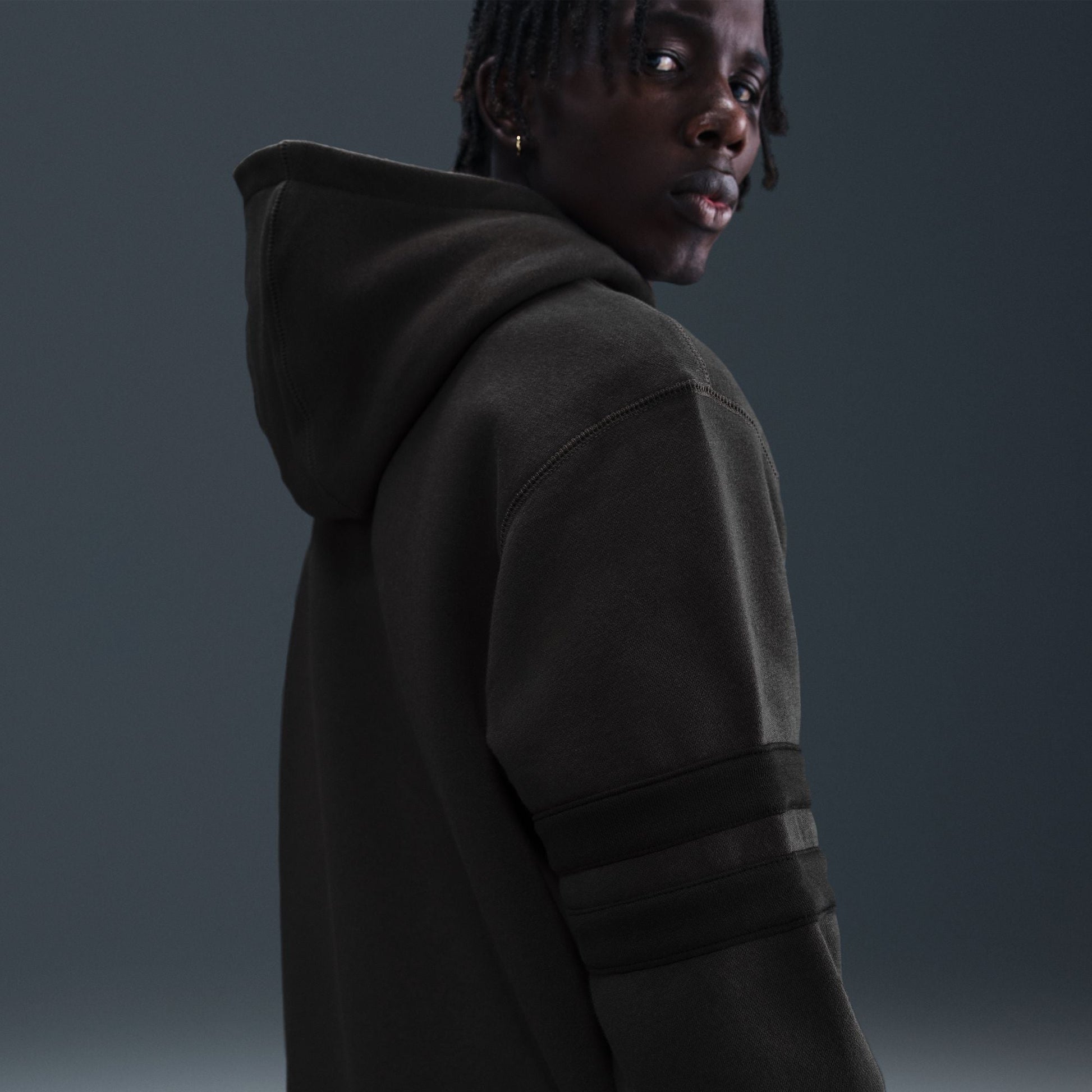 Nike Mens Nike Club Next Up Hoodie - Off Noir Denim Exchange