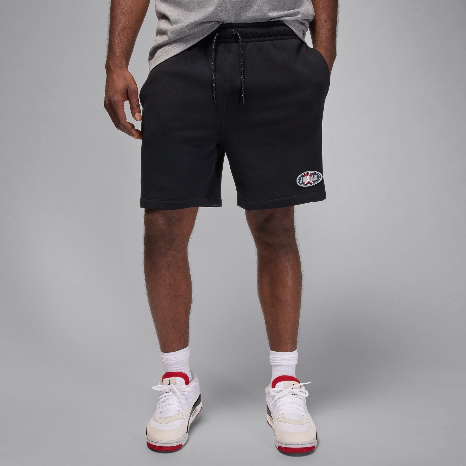 Air Jordan Mens Brooklyn Fleece Shorts - Black Denim Exchange