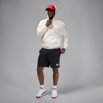 Air Jordan Mens Brooklyn Fleece Shorts - Black Denim Exchange