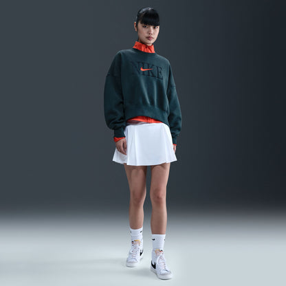 Nike Womens Phoenix Fleece Cropped Crewneck - Armory Navy Denim Exchange