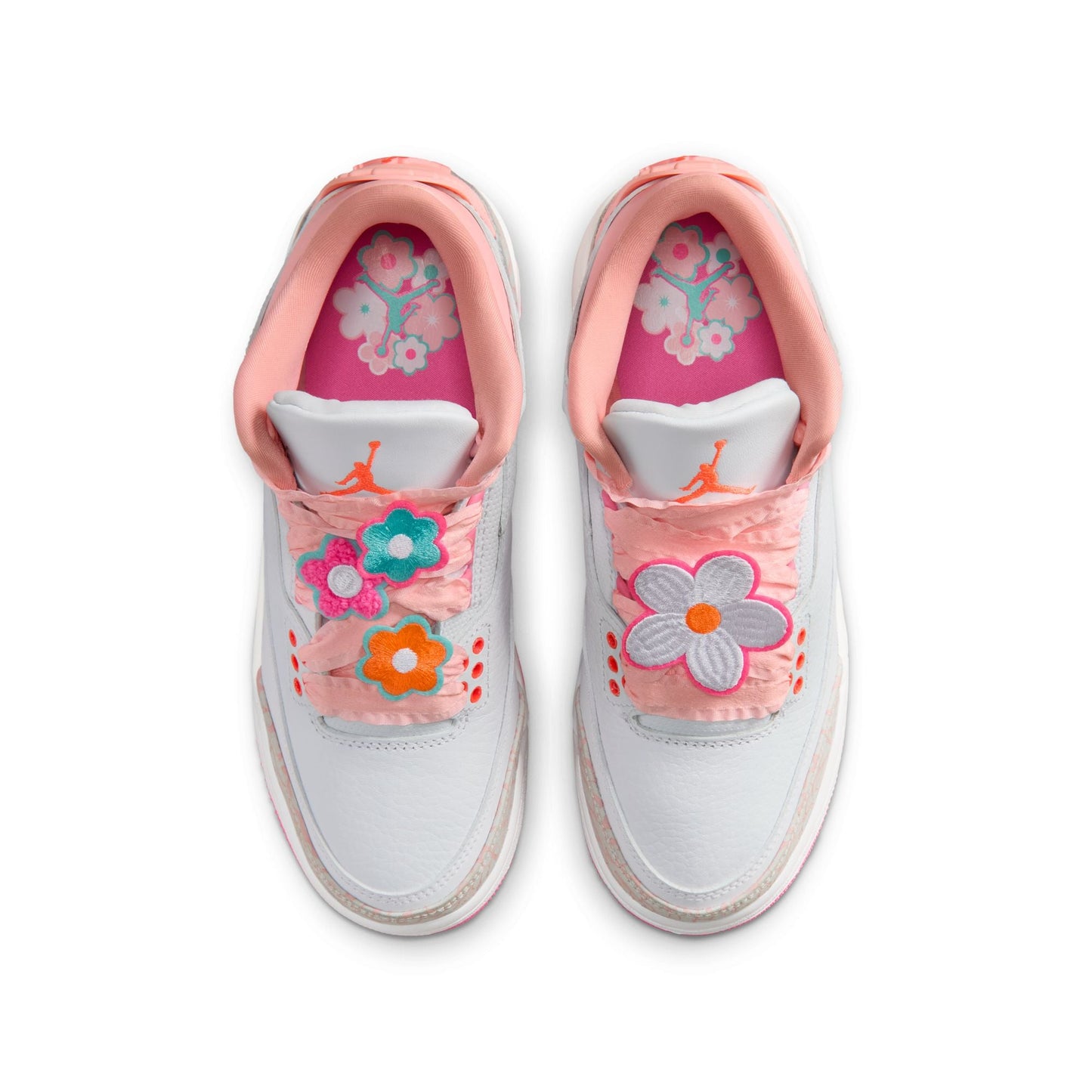 Air Jordan Big Kids 3 Retro - Spring Flowers Denim Exchange
