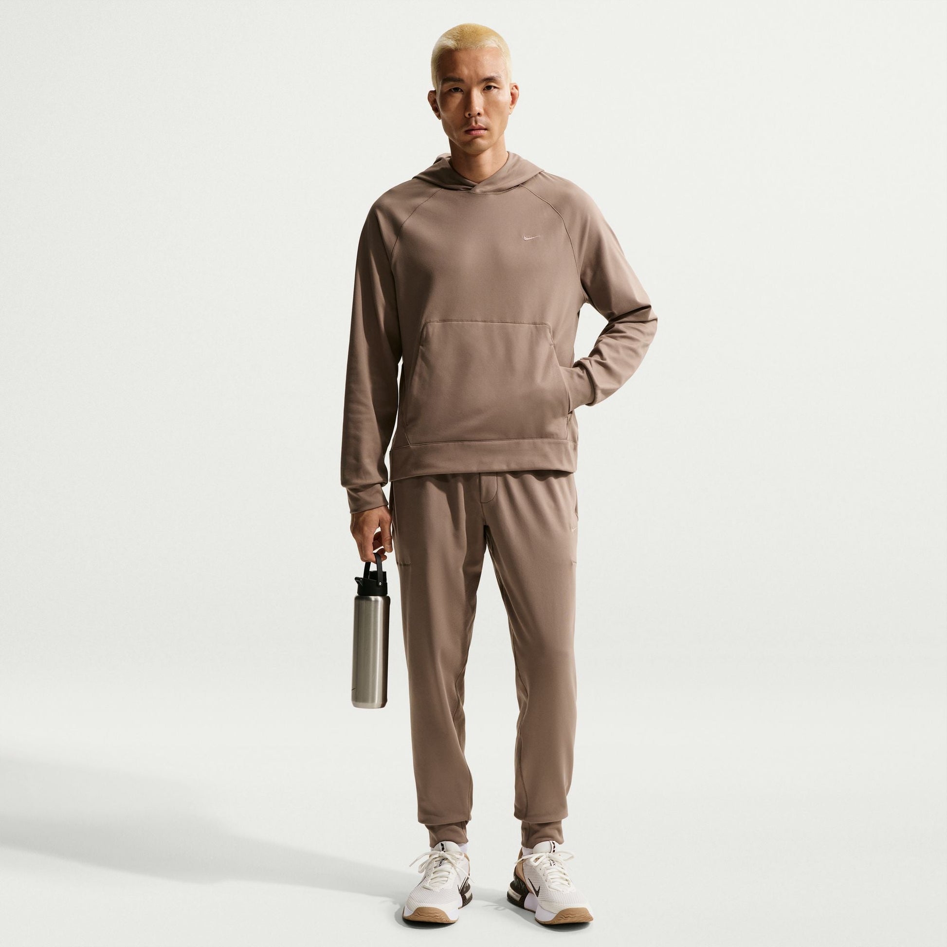 Nike Mens Primary NanoKnit Pullover Hoodie - Mink Brown Denim Exchange