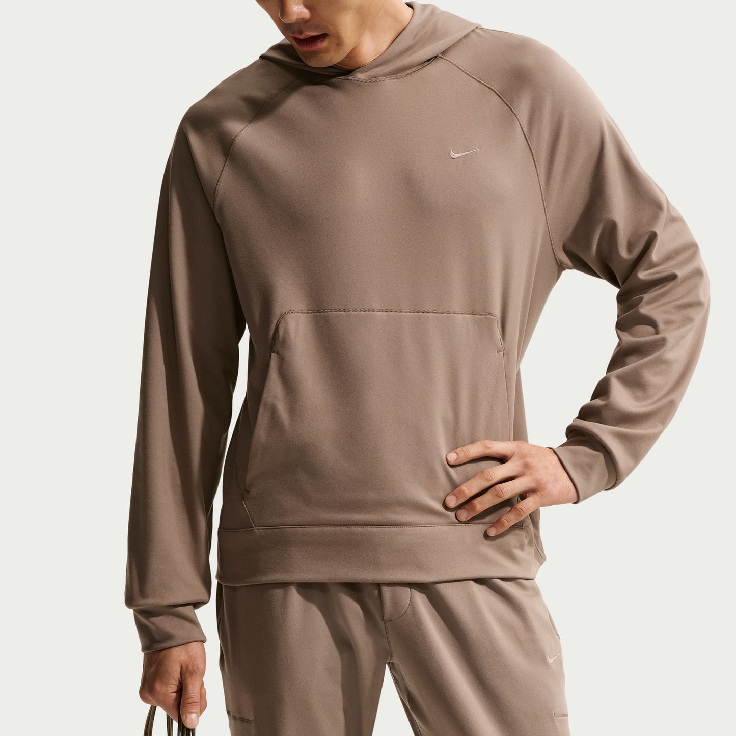 Nike Mens Primary NanoKnit Pullover Hoodie - Mink Brown Denim Exchange