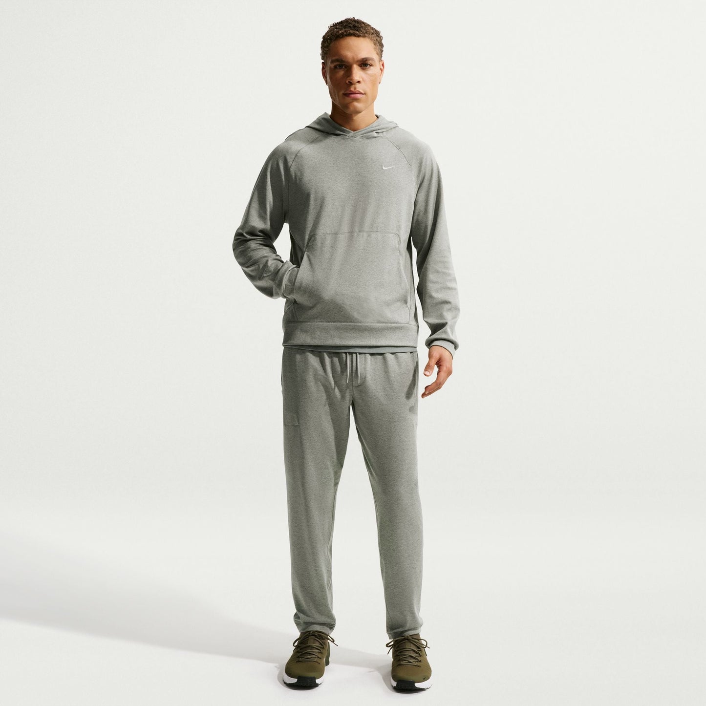 Nike Mens Primary NanoKnit Dri-Fit Pullover Hoodie - Green Denim Exchange